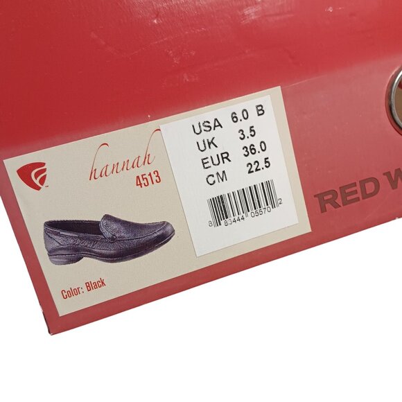 RED WING OXFORD 6B WOMENS SHOES 6 B   COMFORT 4513 BLACK Hannah NIB NEW Vtg 90s - Picture 7 of 8